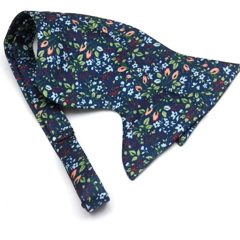 ‎Big Butterfly Floral self-tied Bow tie S512